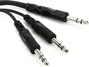 Hosa 1/4-Inch TRS to Dual 1/4-Inch TRS Y Cable, 3 Feet
