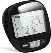 BRIGHTFUFU Large Screen Step Counter Portable Pedometer Sports Walking Tracker Accurate Step Counter Belt Clip Included