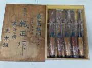 Japanese Vintage Chisel 5set nomi made by famous blacksmith Tetsumasa /33m F/S