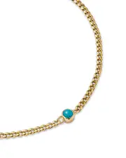 Zoe Chicco 14K Yellow Gold Bezel Set Turquoise Bracelet