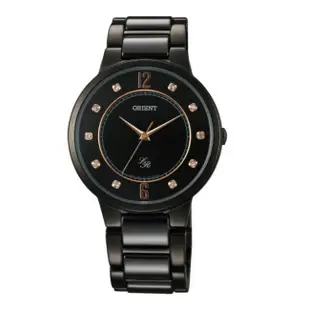 ORIENT東方錶 女都會時尚淑女腕錶 鋼帶款 黑色 FQC0J001B