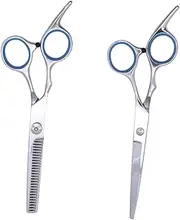 Stainless Steel Scissors Set Hair Cutting Tool for Barbers Professional Hair Straight Teeth Scissors for