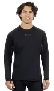 FXR Atmosphere Mens Baselayer Long Sleeve Shirt Black Ops