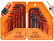 32-Piece Hex Key Set with Another Torque Handle, Allen Wrench Set Inch/Metric...