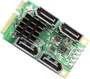 IO Crest 4 Port SATA III Mini Pci-E Controller Card Components Other SI-MPE40125
