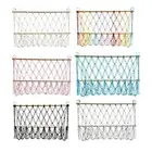 Wall Hanging Storage Net Cotton Rope Toy Hammock Boho Macrame Toy Storage