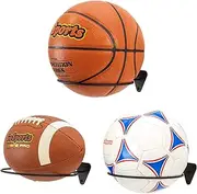 GoSports Wall Mounted Ball Stand Holder for Sports Balls (Basketballs, Soccer Balls, Footballs) - 3 Pack