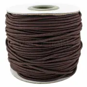 2mm Brown Elastic Cord - 30 Feet - 2mm (1/16 Inch) Round Craft Stretch Cord