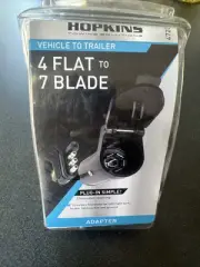 Hopkins 4 Flat to 7 Blade Plug-In Adapter 47207 Includes Adapter & Instructions
