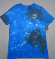Brixton Mens T Shirt Size M Blue Short Sleeve Standard Fit Graphic Print Cloud