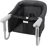 PandaEar Hook On High Chair| Portable Baby Travel Chair| Clip On Booster Seat for Dining (Black)