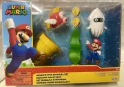 Super Mario Nintendo Underwater 2.5" Figure Diorama Play Set Brand New