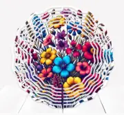 Wildflowers 10" Wind Spinner
