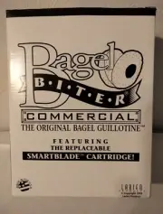 BAGEL BITER Commercial Bagel Slicer Non-Stick Serrated Stainless Blade .