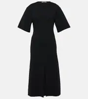 [Stella McCartney] Stella McCartney Ruffled midi dress AU 10 black