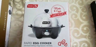 Brand New Dash Rapid Egg Cooker: 6 Egg Capacity Electric Egg Cooker