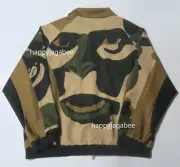 A BATHNIG APE Men's BAPE x KIDSUPER PATCHWORK TRACK JACKET Green 1L23140907
