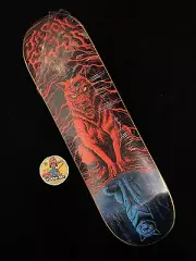 RARE SIGNED Jason Ellis Limited Edition Wolf Skateboard Deck AUTOGRAPHED