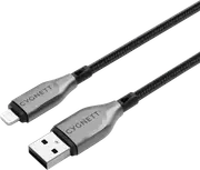 Cygnett USB 2.0 Armoured braided USB A Lightning 50cm Black