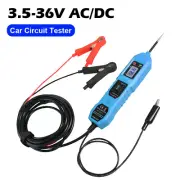 Car Circuit Tester Pen 3.5-36V DC Detector Fuse Tester with Probe Alligator Clip