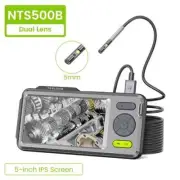 1080P Dual Camera Endoscope Inspection Camera with 5" Monitor 5mm Ultra-Slim