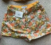 Moodie embroidered Button Zipper Shorts Sz L summertime shorts