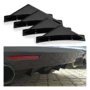 Universal Rear Bumper Diffuser Fin Spoiler Lip Wing Splitter With/Screw for Free