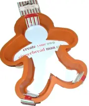 CHRISTMAS Cake Mold ~ GINGERBREAD MAN ~10 1/2" x 8 1/2" x 2"By Kringle's Kitchen
