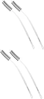 CHILDWEET 2sets Flexible Cleaning Brush for Washing Machine Drum Dryer Vent Cleaning Tool Rolling Washer Drum Brush 2pcs*2