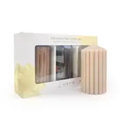 Lite Me Citronella Vanilla Pillar Candle - 3 Pack