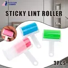 3Pack Washable Pet Hair Brush Lint Rollers Sticky Dust Cleaning Cloth Furniture