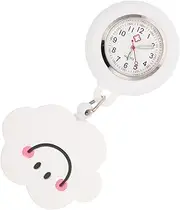 [LIFKOME] Nurse Pocket Watch Clip on Watches Pocket Watch Keychain Nursing Watches for Nurses Clip Watch Nurse Fob Watch Nurse Watches for Women Clip on Nursing Watch Pin on Brown