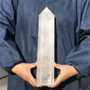 2.66kg Natural clear quartz obelisk quartz crystal point wand tower healing