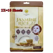 2 PACK x5 SHEETS PINNARA JASMINE RICE FACIAL MASK