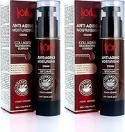 [ljörk] Aus - 2 pack Anti Aging Moisturiser For Men Hyaluronic Acid Anti Wrinkle Cream for Face, Neck and Hands | Collagen Peptides, Vitamin A, C and E to Reduce Fine Lines & Rehydrate Dry Skin