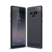 MCC Slim Samsung Galaxy Note 9 Carbon Fibre Soft Carbon Case Cover Note9 [Dark Blue]