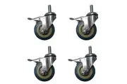 BBQ Wheels Set of 4 - Build your own spit rotisserie - Handles up to 10kg per wheel!!! - Wheels