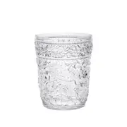 Set of Four Clear Paisley Acrylic Stemless Whiskey Glass