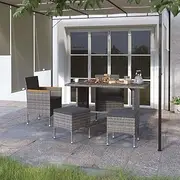 Garden Chair Set Poly Rattan Stool Patio Deck Lounge Furniture Outdoor Chairs for Balcony and Garden