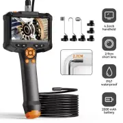 Industrial Endoscope Camera HD1080P Dual Lens Inspection Borescope for Car Sewer