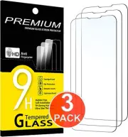 3X Premium Real Tempered Glass Screen Protector For iPhone 15 14 13 12 11 X SE 7