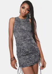 [Dolls Kill] Ardila Ruched Mini Dress