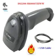 Zebra DS2208-SR00007ZZWW 1D/2D Handheld Barcode Scanner Imager With USB Cable