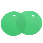50Pcs Waterproof Shipping Tags PVC Metal Eyelet Durable Label Blank Tag Green