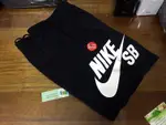 問真假請跳過「PARODY」NIKE SB DRY DRI-FIT 黑白 無修邊 鬆緊帶 排汗 短褲