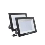 2 Pack LED Flood Lights Outdoor,200W 20000LM Super Bright Work Light with Plu...