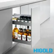 HIGOLD Shearer Pull Out Kitchen Cupboard Organiser - Fits 300mm - Right Mount