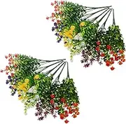 TOGEVAL 12pc Fake Eucalyptus Stems Dried Eucalyptus Branches Wall Art Natural Look Artificial Flower Arrangement