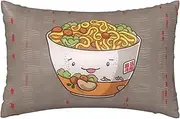Satin Pillowcase for Hair and Skin Silk Pillow Cases Queen Size Satin Pillow Cover 20x30 Inches Egg Cup Noodle Ramen Pillowcases with Zipper Cooling Pillow Cases Gifts for Women Men