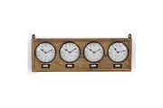 World Clock Roman Numeral Timber